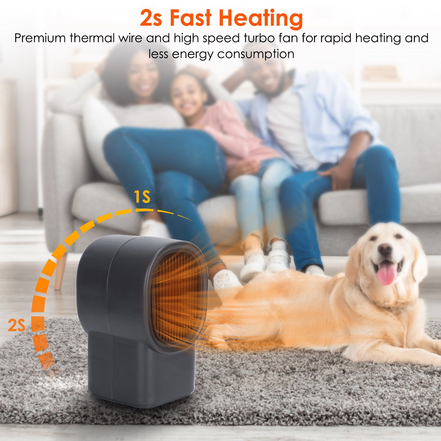 Climairo Heat+ | Compact Smart Heater for Home & Office